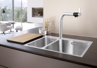 525247-Blanco Paslanmaz Çelik Eviye Andano 340/180-IF/A - Push Sifon Kontrol