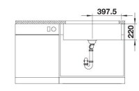 525163-Blanco Seramik Eviye Villae Single FarmHouse - Kristal Beyaz