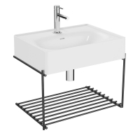 64082 - Vitra Equal Lavabo Ünitesi - 60 cm Rafli